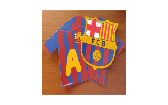 Σημαιάκια Χάρτινα - Banner (ΧΡΟΝΙΑ ΠΟΛΛΑ) Barcelona FCB