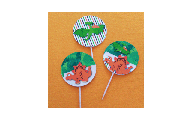 Cupcake Toppers Δεινόσαυροι (12τεμ)