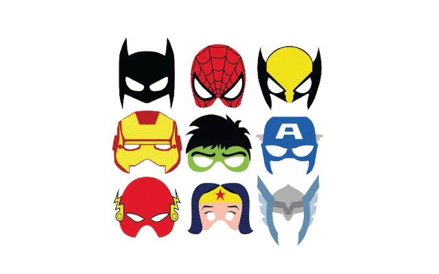 Εκτυπώσιμες Μάσκες Avengers / Super Heroes