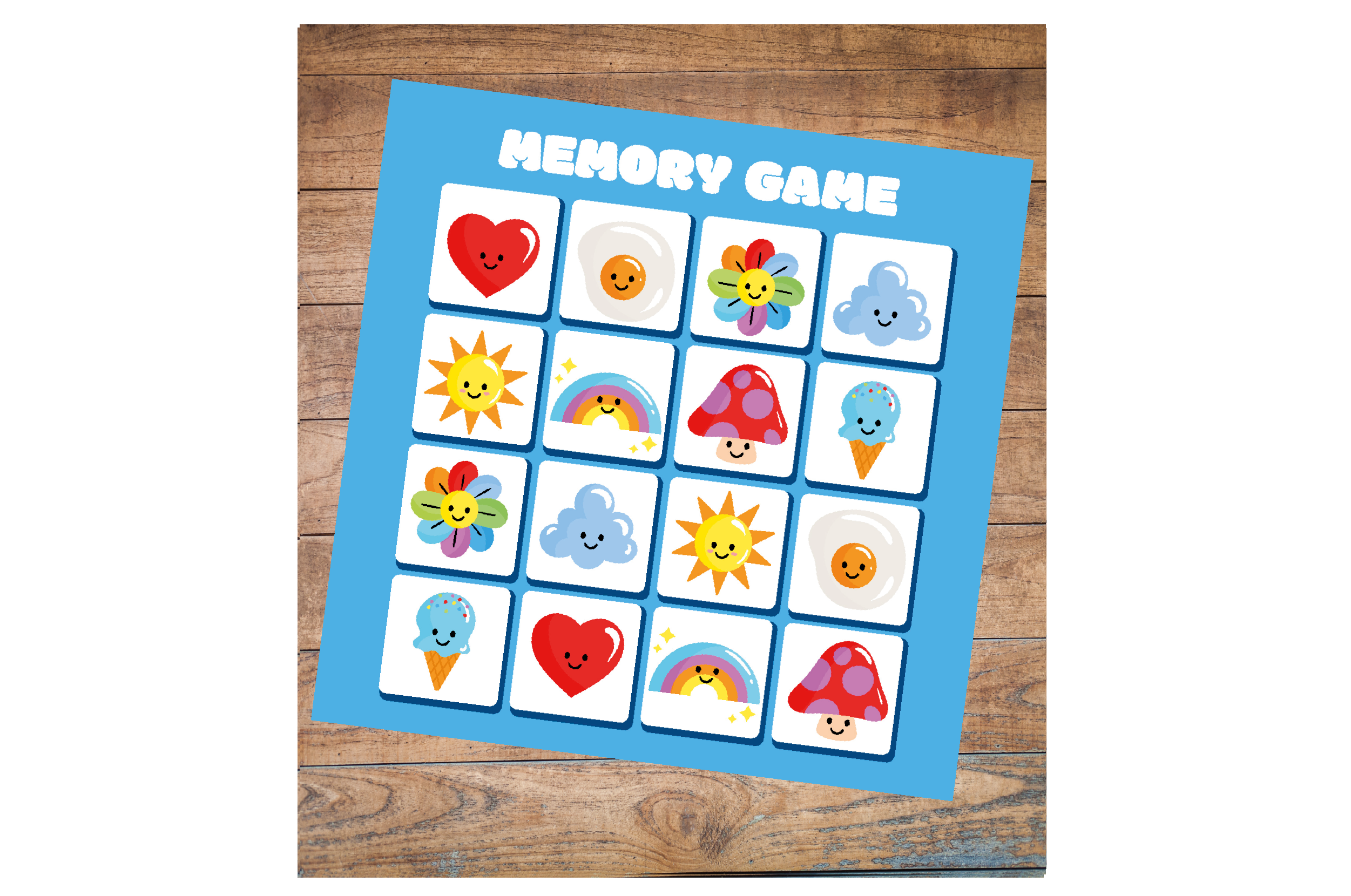 Party Favor MEMORY GAME - digital product