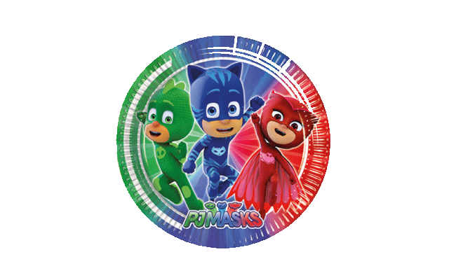 pj masks πιάτα μεγάλα