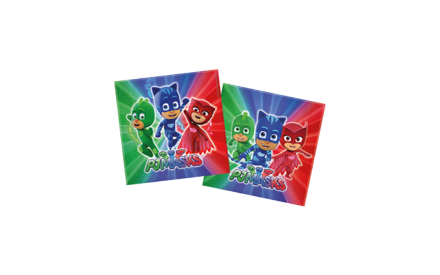 pj masks χαρτοπετσέτες για πάρτι