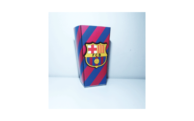 FCB Barcelona Εκτυπώσιμο Κουτάκι για πάρτι no1