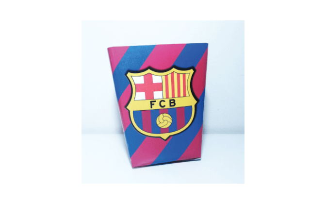  FCB Barcelona εκτυπώσιμο κουτάκι για σνακ no3