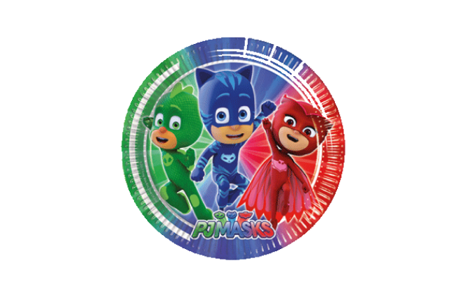 pj masks πιάτα μεγάλα